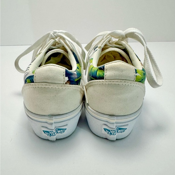 Vans Ward Platform Low Top Floral Old Skool Lace Up Vans, Women’s - Picture 7 of 11